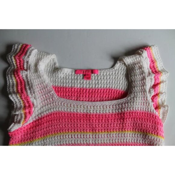 Lilly Pulitzer Cordetta Striped Sweater Top Pink Shandy Size Small - Picture 4 of 6